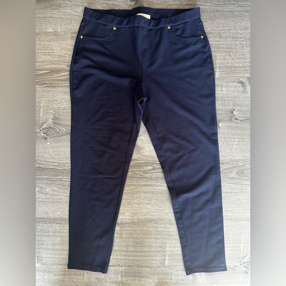 Stylish Black Pants with Gold Accents